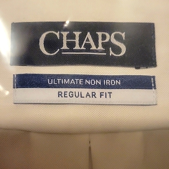 CHAPS Dress Shirt - MEN, 17 1/2, 34/35, XL, Regular Fit, long sleeves - Picture 2 of 5